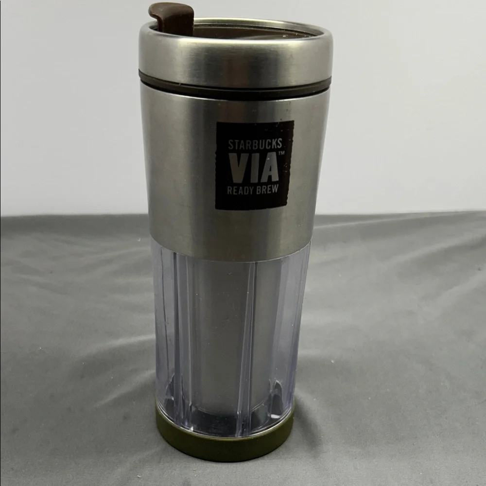 Starbucks‎ VIA Stainless Steel and Clear Tumbler